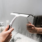 All-Purpose Shower Squeegee with Molded TPR Blade and Non-Slip Grooved Handle for Glass, Mirrors, Windows and Smooth Surfa