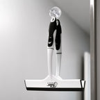 All-Purpose Shower Squeegee with Molded TPR Blade and Non-Slip Grooved Handle for Glass, Mirrors, Windows and Smooth Surfa