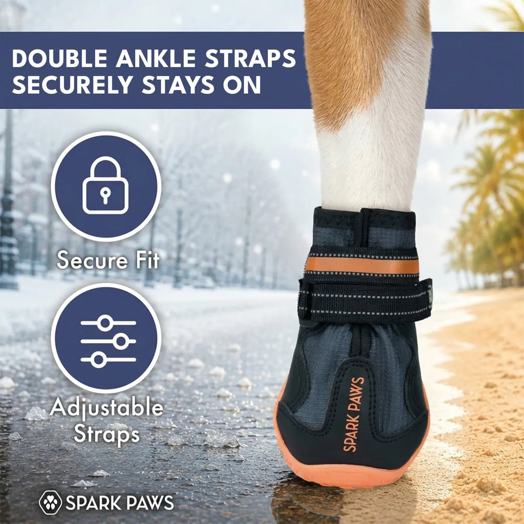 All-Season Dog Shoes in a Four-Piece Set