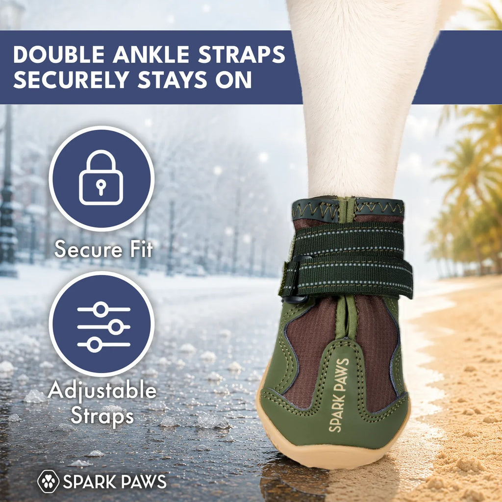 All-Season Dog Shoes in a Four-Piece Set