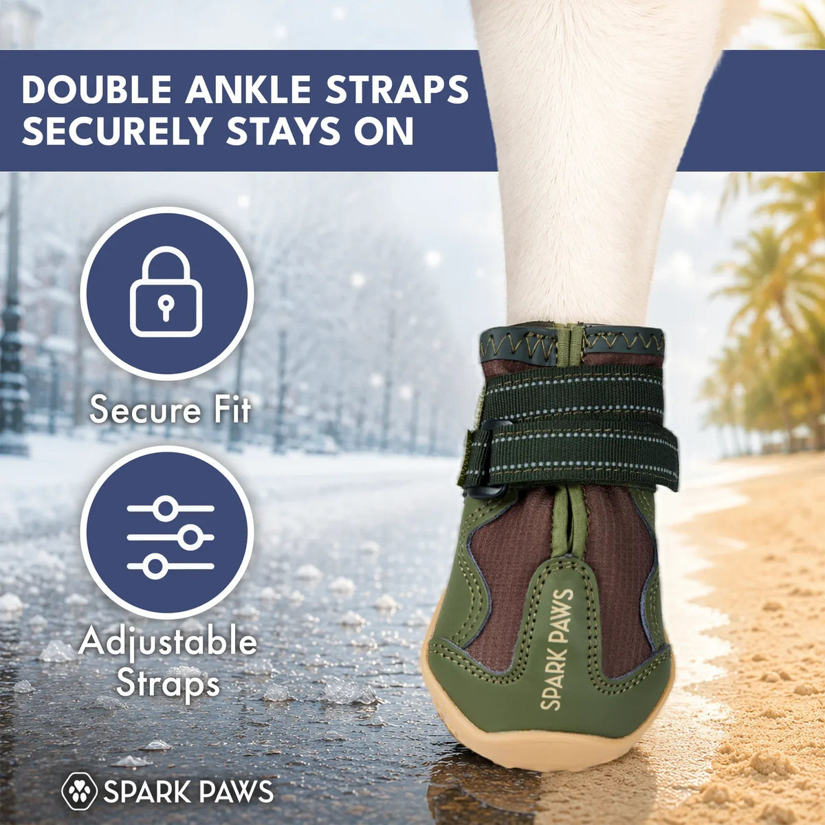All-Season Dog Shoes in a Four-Piece Set