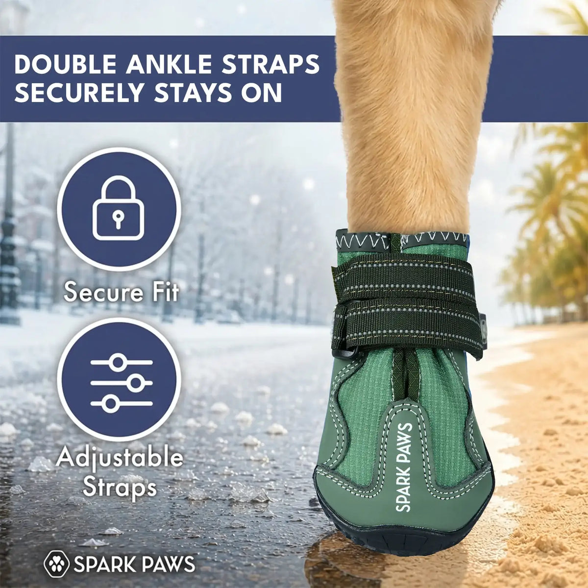 All-Season Dog Shoes in a Four-Piece Set