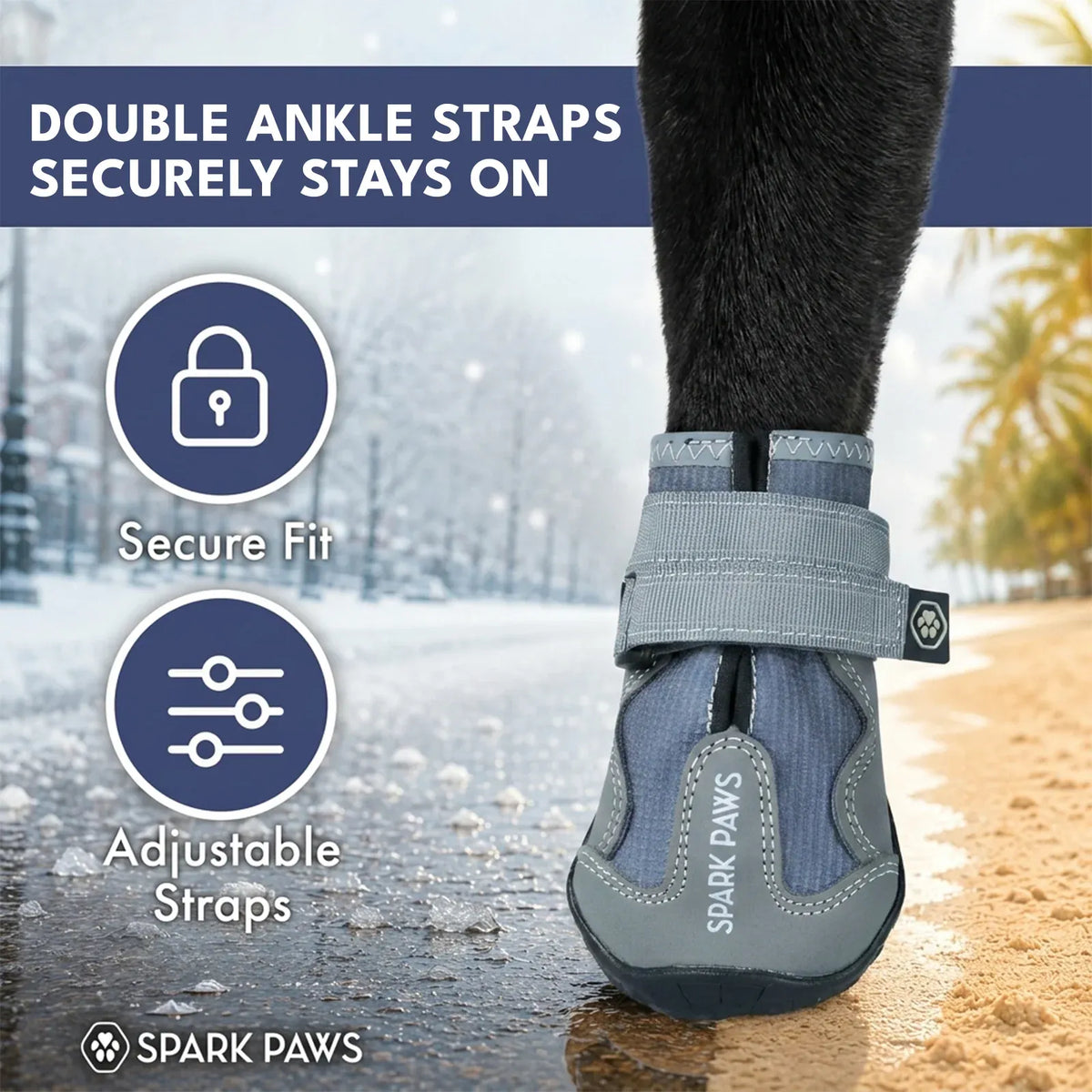 All-Season Dog Shoes in a Four-Piece Set