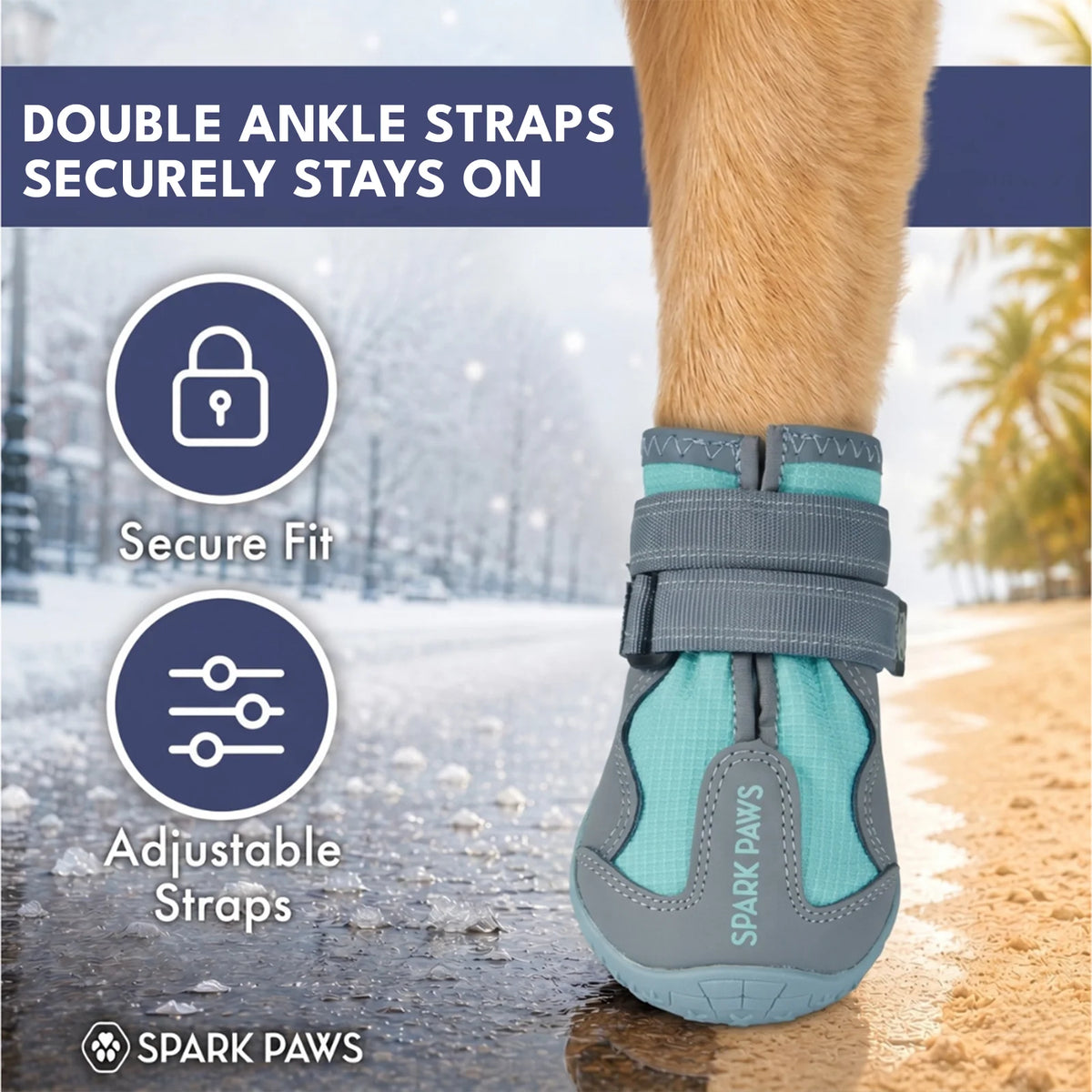 All-Season Dog Shoes in a Four-Piece Set