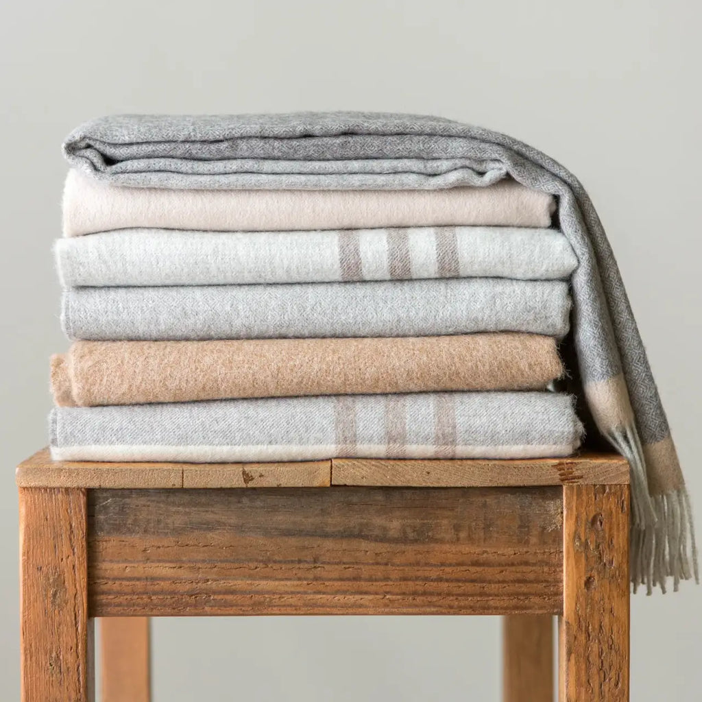 Alpaca Wool Throw Blanket