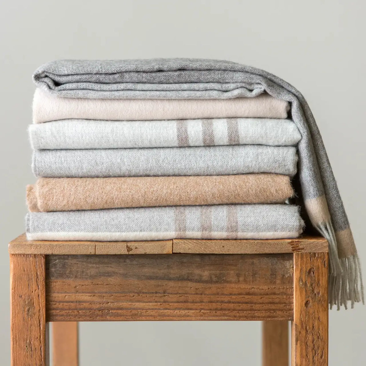 Alpaca Wool Throw Blanket