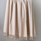 Alpaca Wool Throw Blanket, Natural