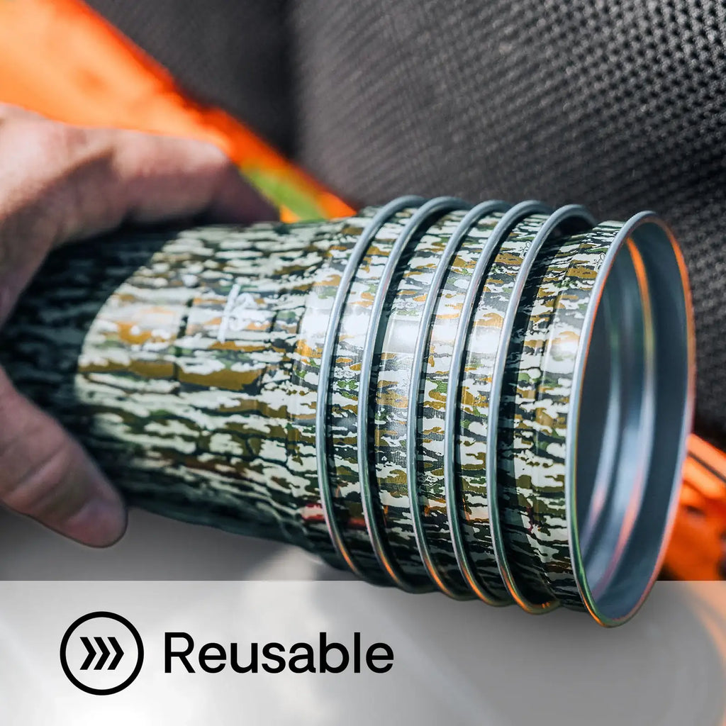 Aluminum Party Cups in Original Camouflage, Reusable 20 oz