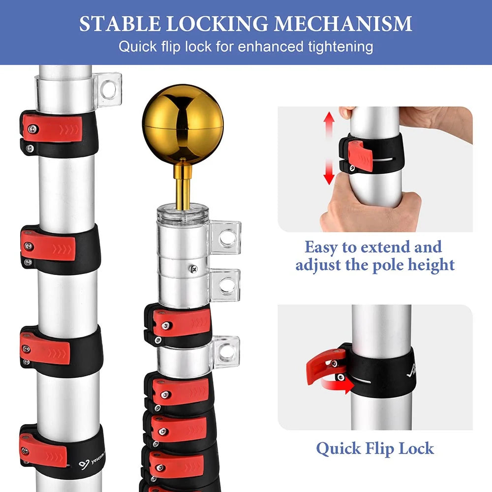 Aluminum Telescoping Flagpole Kit