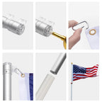 Aluminum Telescoping Flagpole Kit