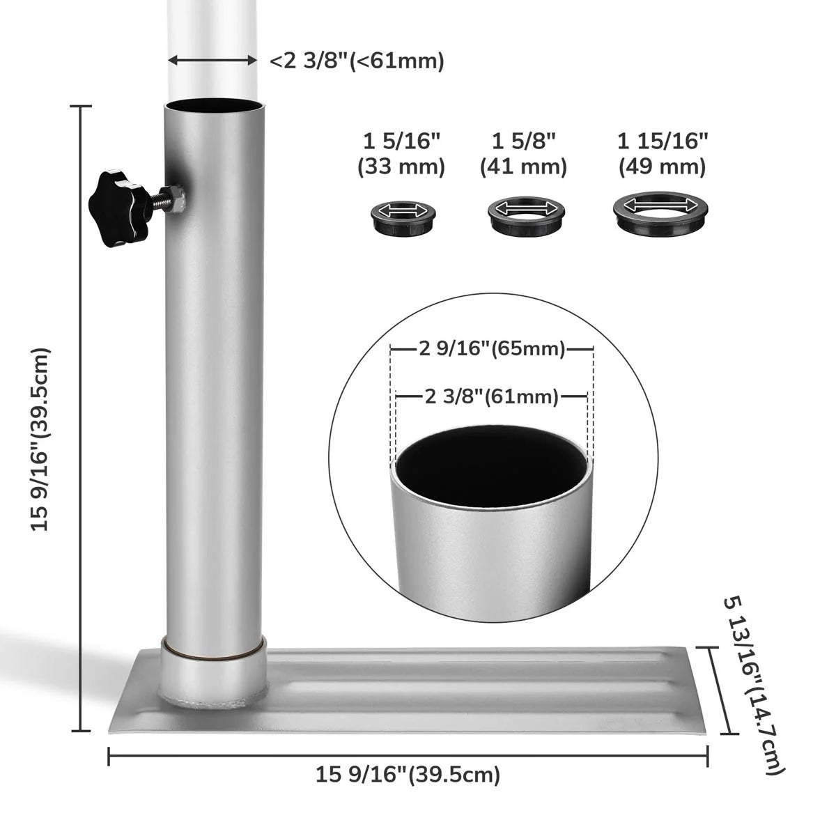 Aluminum Telescoping Flagpole Kit