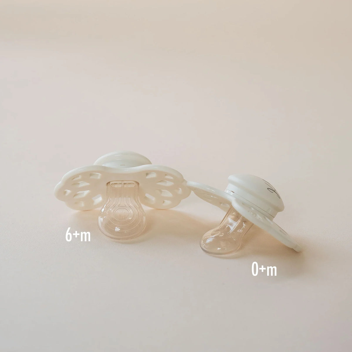 Anatomical Silicone Pacifier with Food-Grade Shield, Personalizable Design and Two Age-Based Sizes for Babies