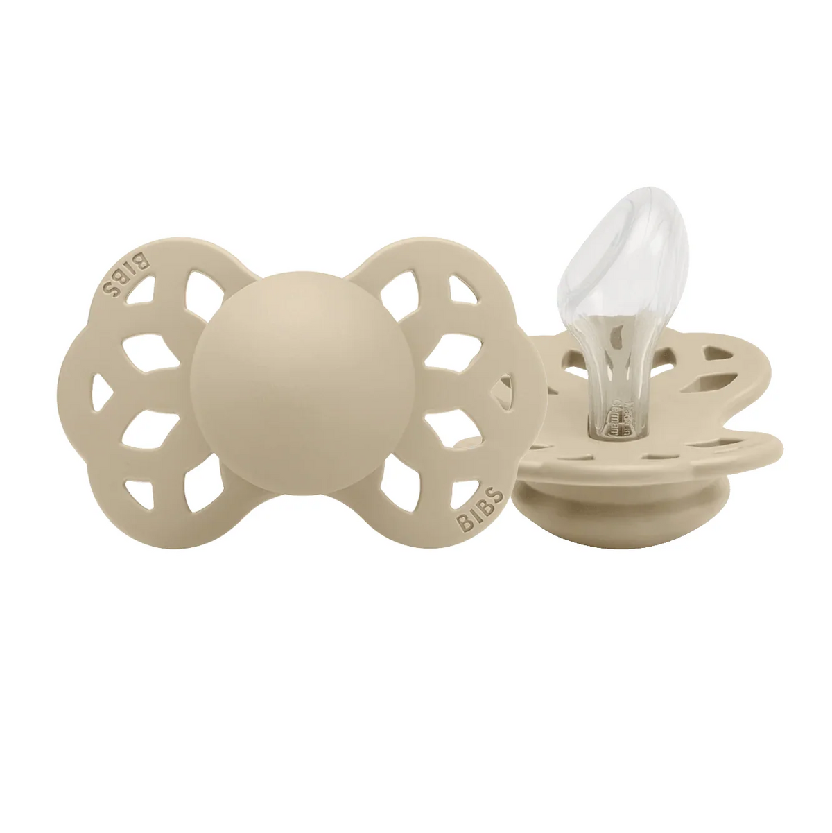 Anatomical Silicone Pacifier with — Infinity Anatomical Vanilla / Size 1 (0-6 m) / Infinity Anatomical Vanilla / Size 2 (6+m)