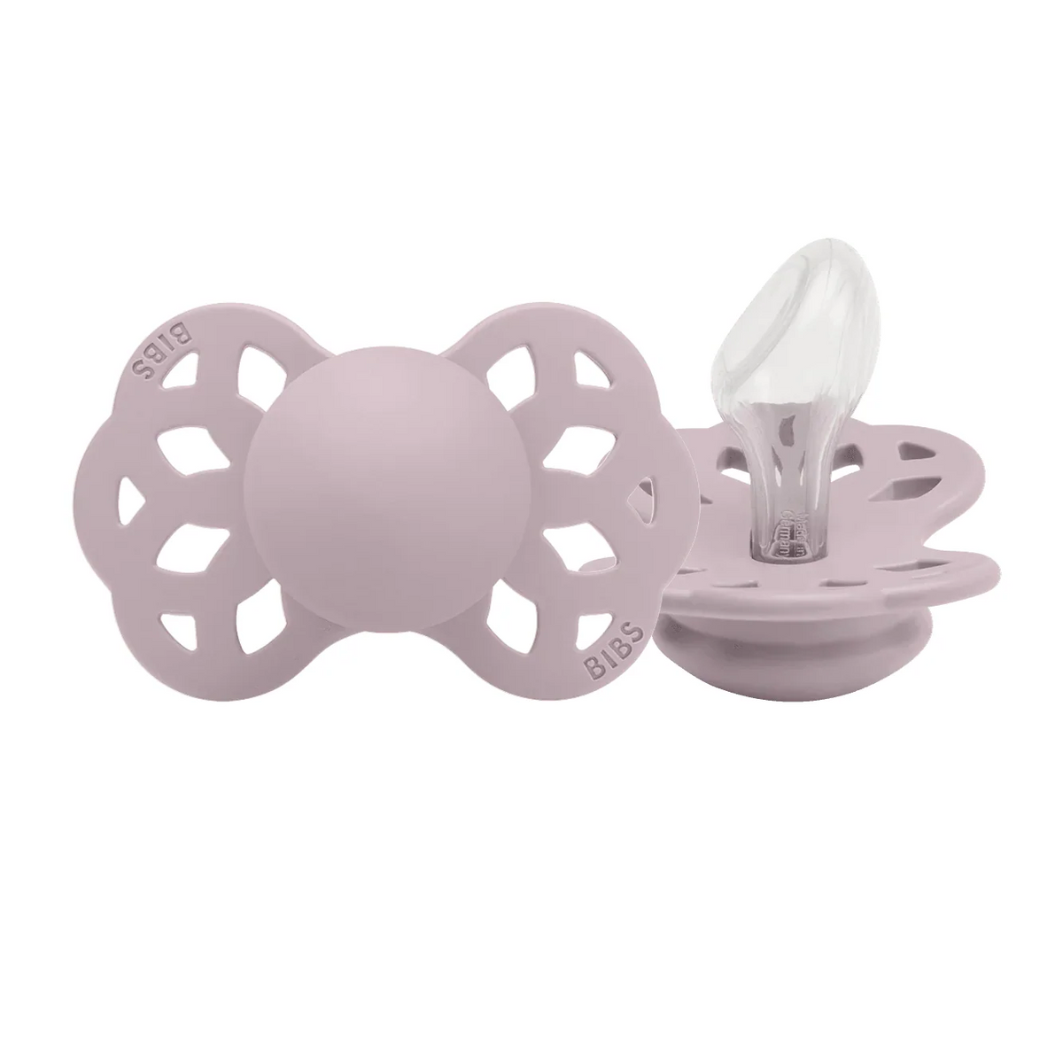 Anatomical Silicone Pacif — Infinity Anatomical Dusky Lilac / Size 1 (0-6 m) / Infinity Anatomical Dusky Lilac / Size 2 (6+m)