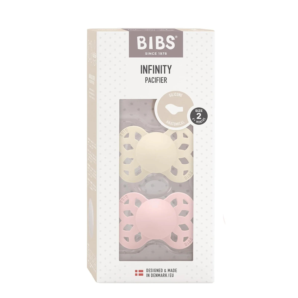 Anatomical Silicone — Infinity Anatomical Ivory / Blossom / Size 1 (0-6 m) / Infinity Anatomical Ivory / Blossom / Size 2 (6+