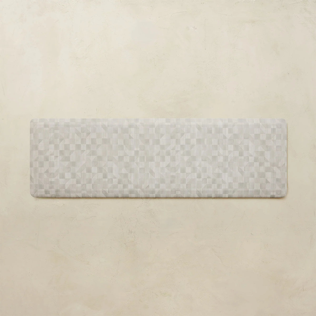 Anti-Fatigue Kitchen Standing Mat in Clay Check Pattern, Wipe-Clean Foam Comfort for Sink, Island, Office or L — Clay / 22x72