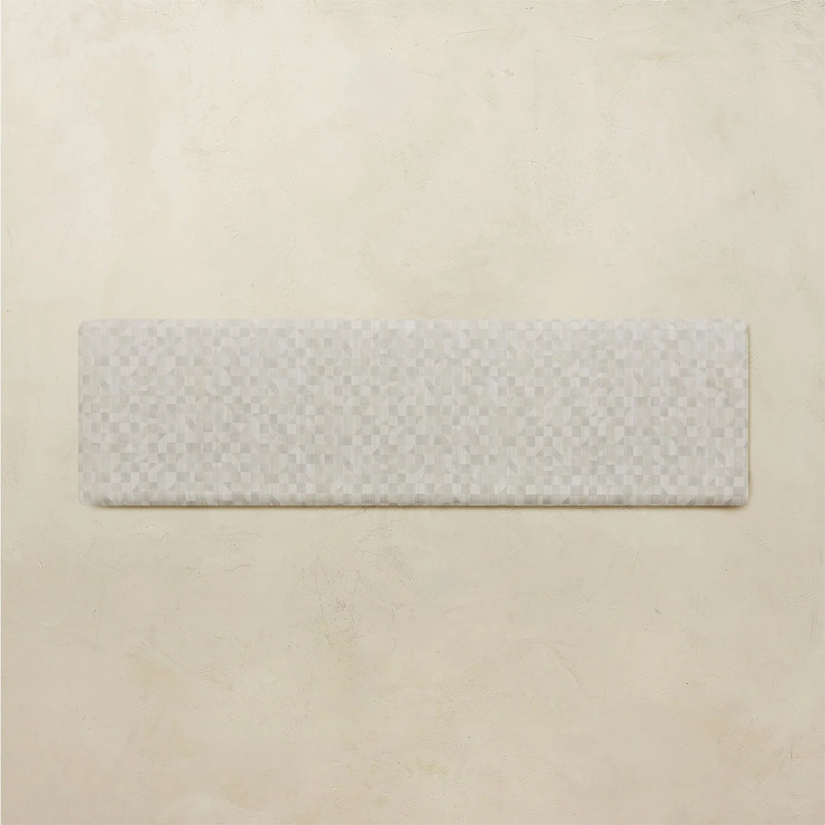 Anti-Fatigue Kitchen Standing Mat in Clay Check Pattern, Wipe-Clean Foam Comfort for Sink, Island, Office or — Clay / 30x108