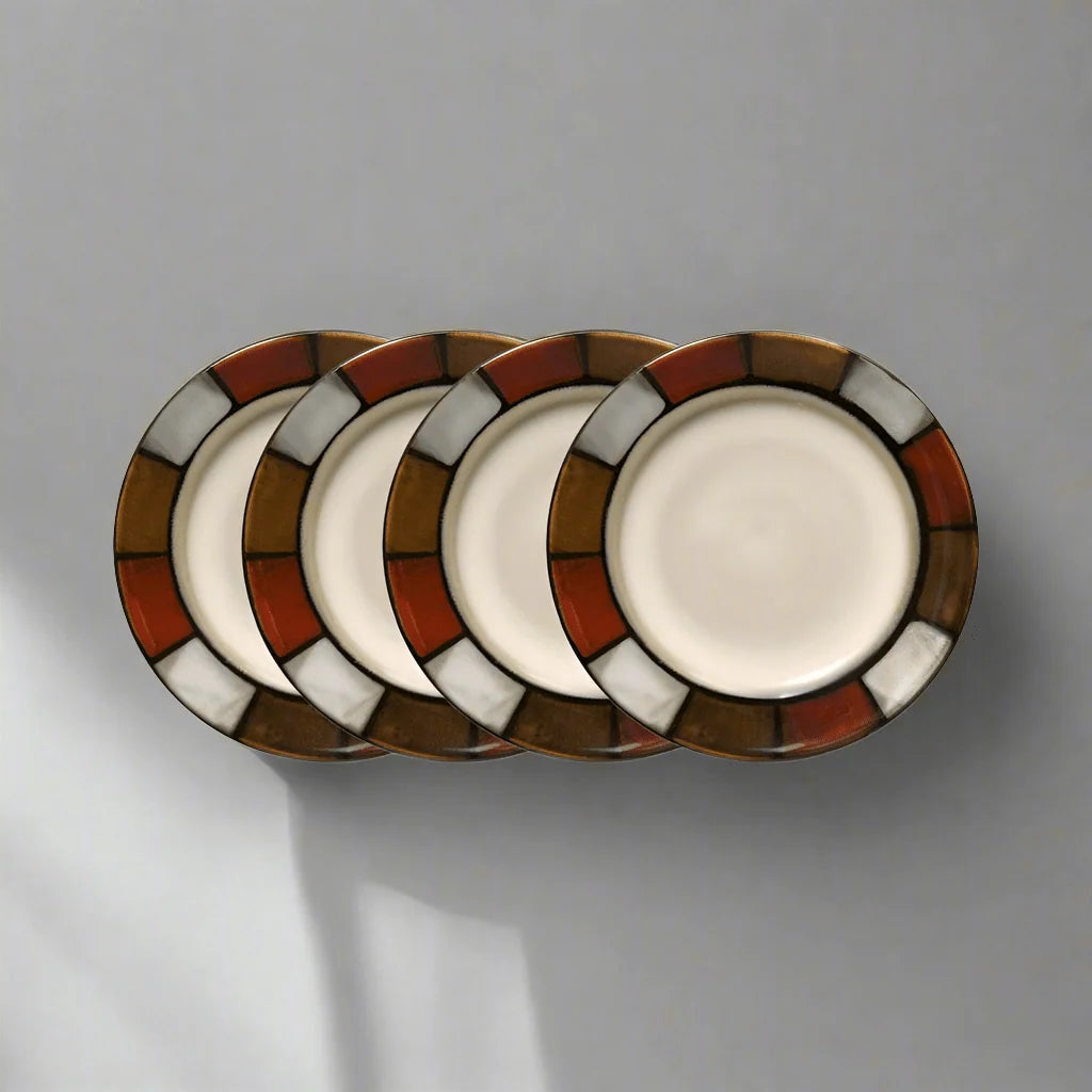 Appetizer Plates in a Set of 4, 6-Inch Stoneware