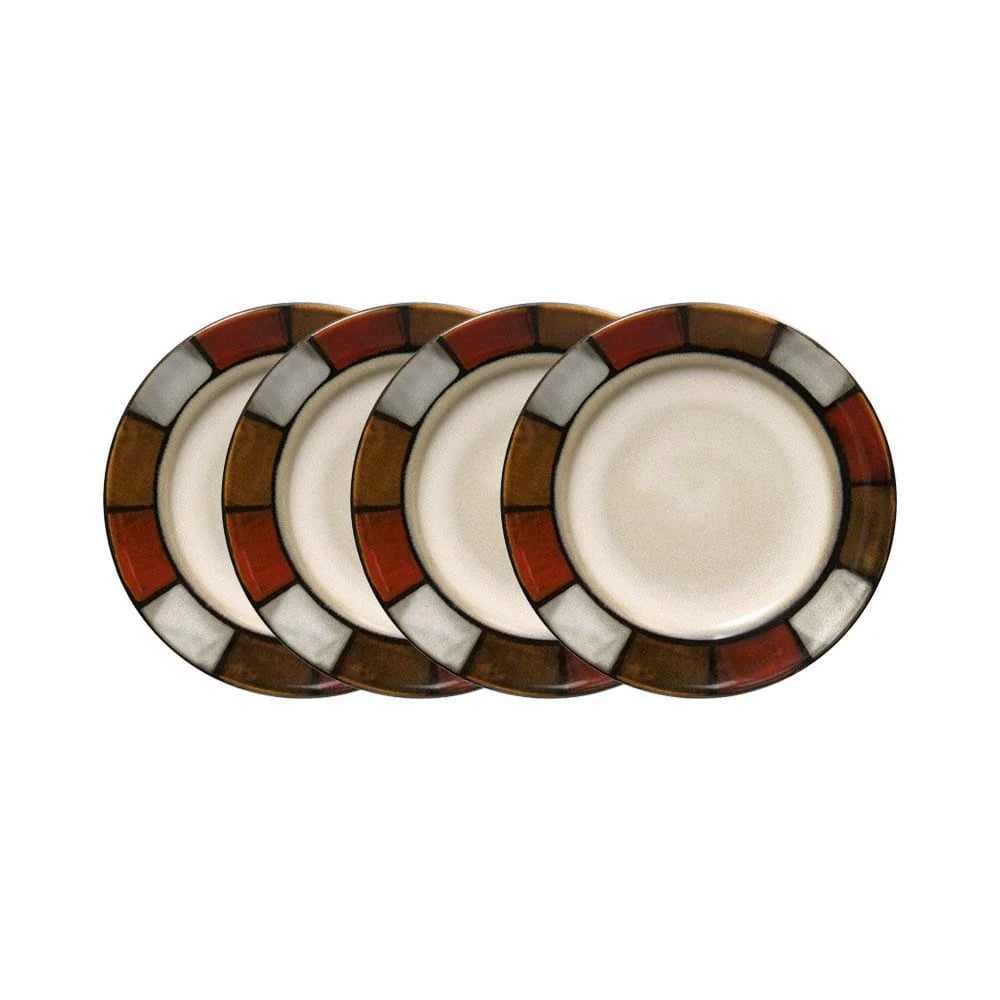 Appetizer Plates in a Set of 4, 6-Inch Stoneware