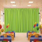 Apple Green Spandex 4-Way Stretch Backdrop Drape Curtain, 10 ft x
