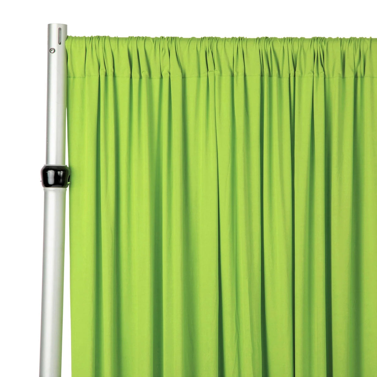 Apple Green Spandex 4-Way Stretch Backdrop Drape Curtain, 10 ft x