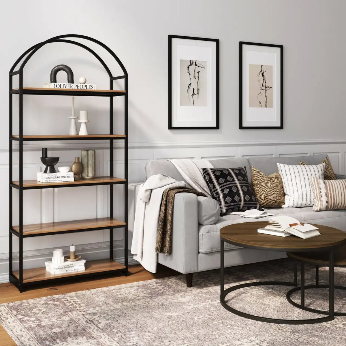 Arched Bookshelf