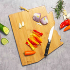 Arizona Bamboo Cutting Board with Colorful Landscape Artwork and a Blank Reverse for Food Preparation