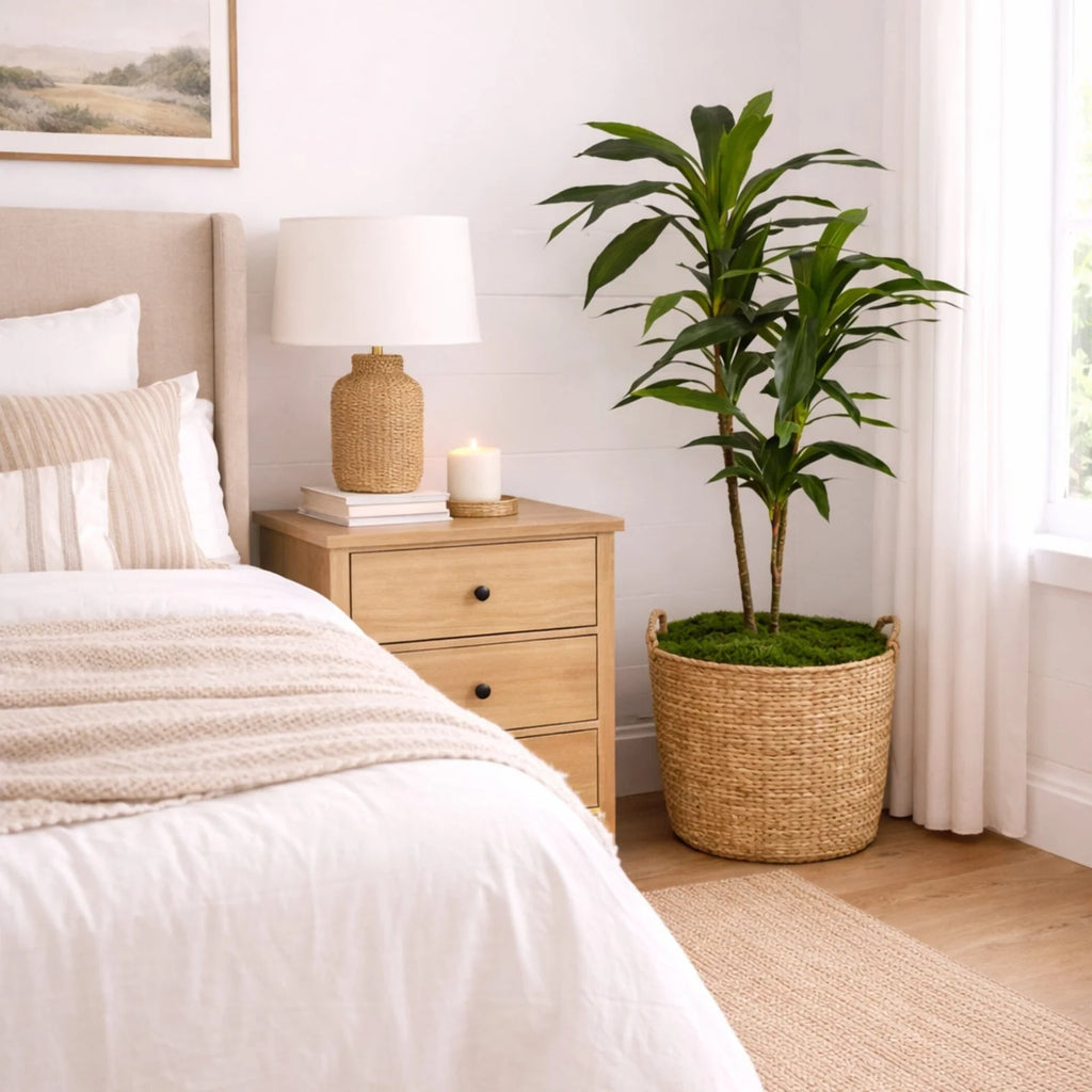 Artificial Dracaena Floor Plant, 48 Inches Tall