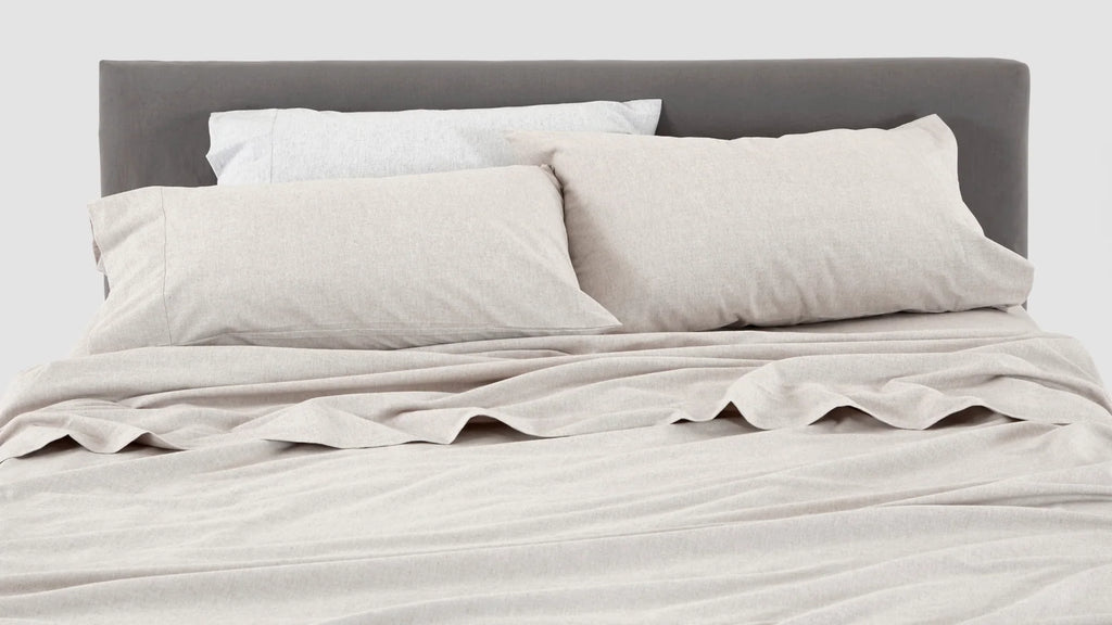 Aspen Flat Sheet in Brushed Cotton Flannel with Single to King Sizes and Nine Calm Colour Choices