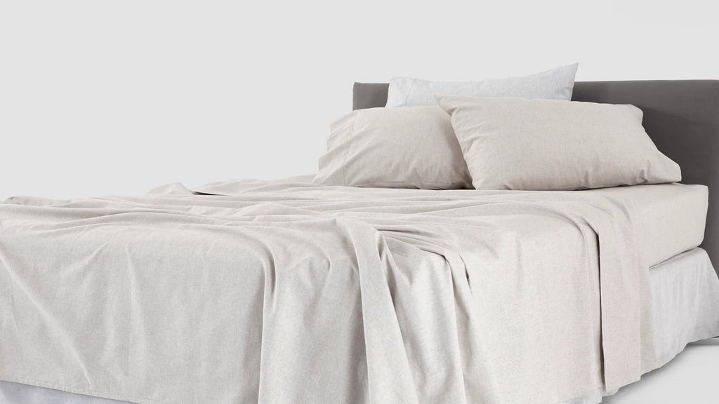 Aspen Flat Sheet in Brushed Cotton Flannel with Single to King Sizes and Nine Calm Colour Choices