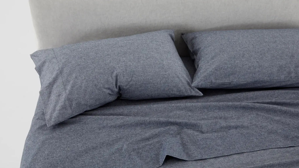 Aspen Flat Sheet in Brushed Cotton Flannel with Single to King Sizes and Nine Calm Colour Choices