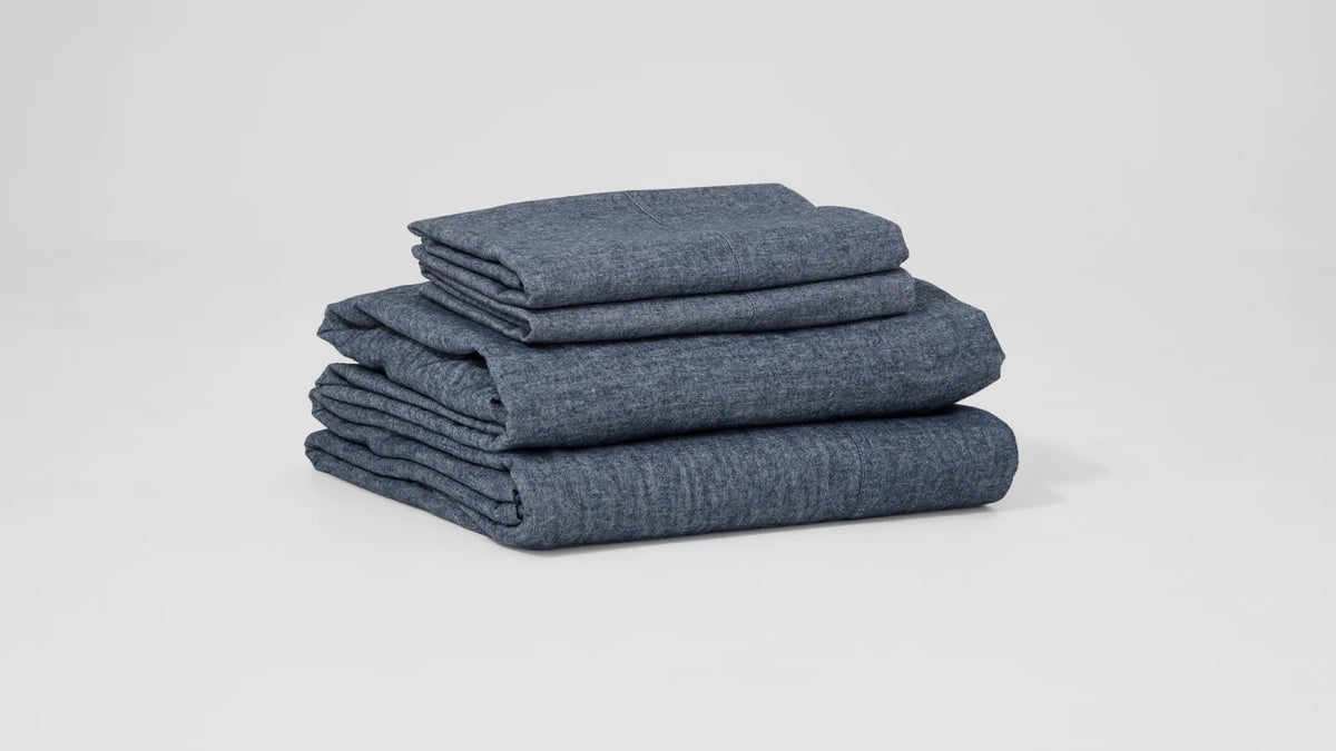 Aspen Flat Sheet in Brushed Cotton Flannel with Single to King Sizes and Nine Calm Colour Choices