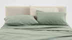 Aspen Flat Sheet in Brushed Cotton Flannel with Single to King Sizes and Nine Calm Colour Choices