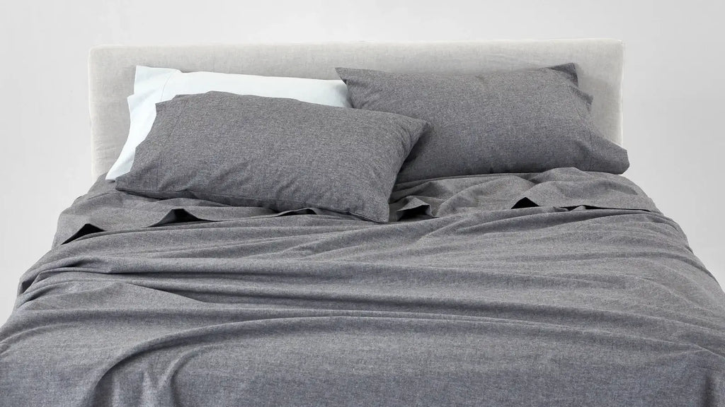 Aspen Flat Sheet in Brushed Cotton Flannel with Single to King Sizes and Nine Calm Colour Choices