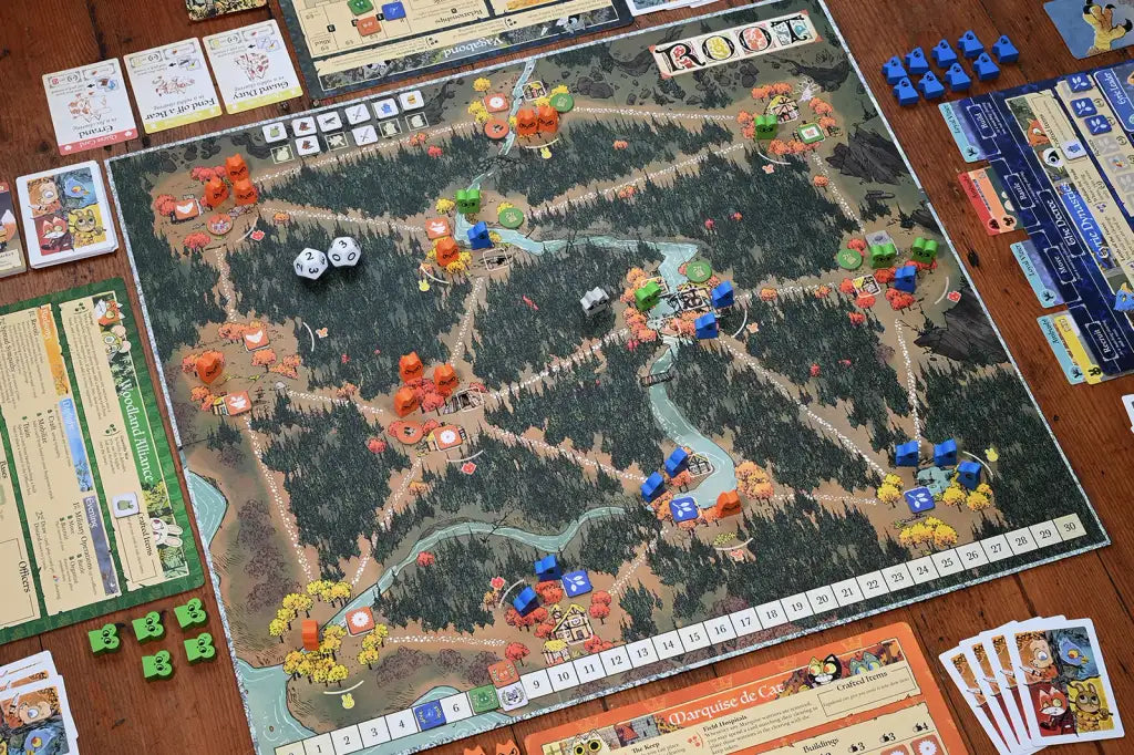 Asymmetric Board Game of Woodland Adventure and War