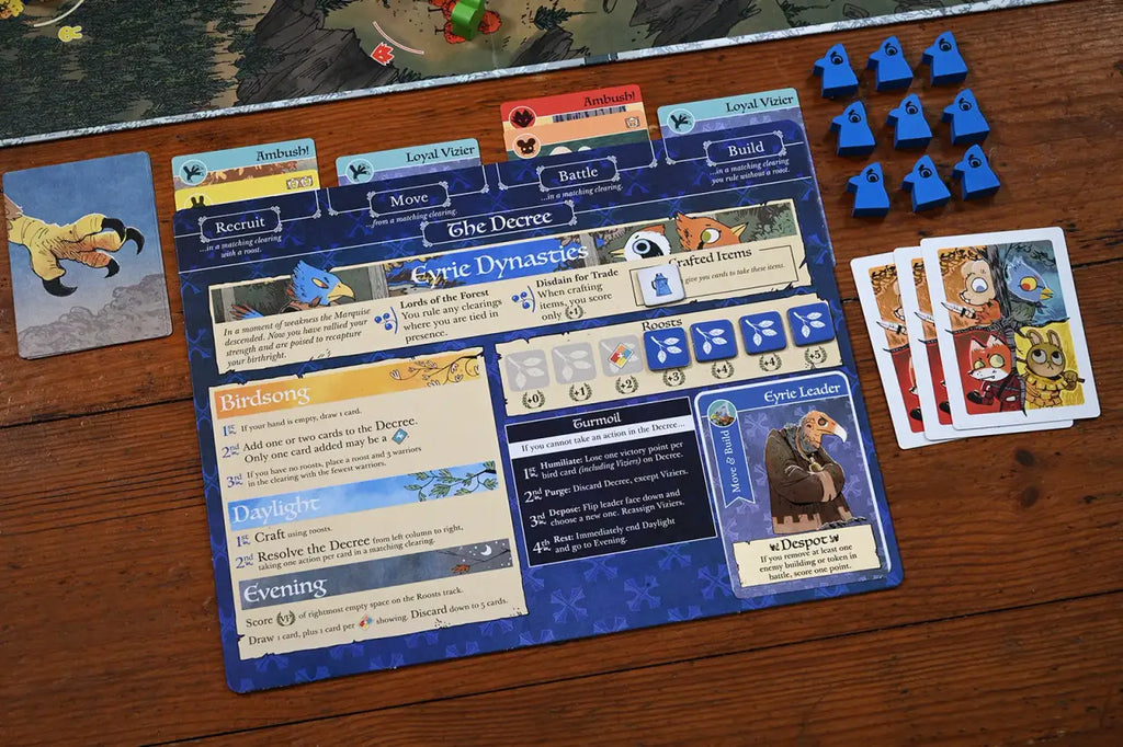 Asymmetric Board Game of Woodland Adventure and War