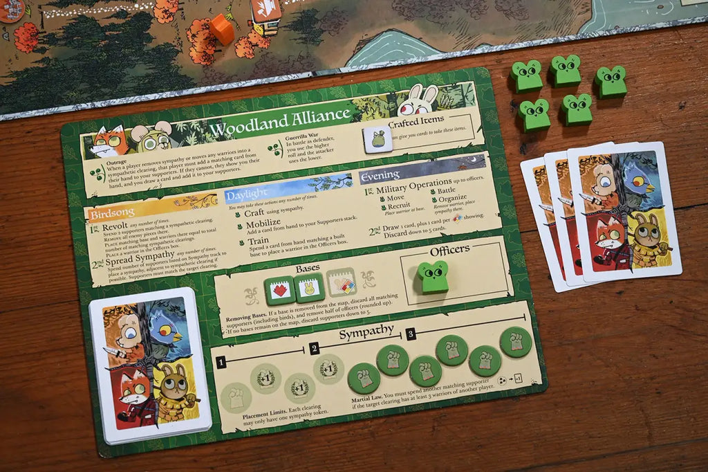Asymmetric Board Game of Woodland Adventure and War