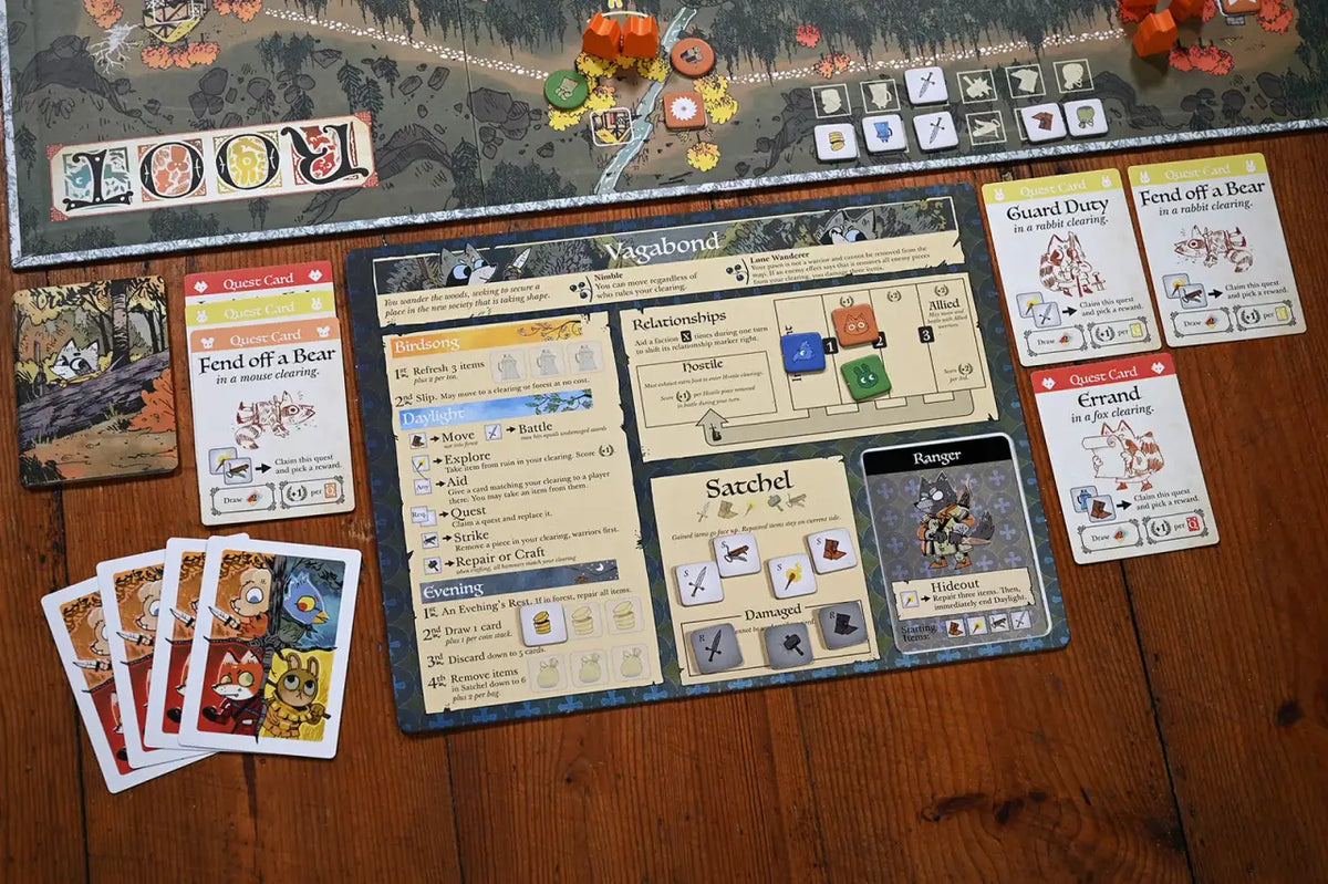 Asymmetric Board Game of Woodland Adventure and War