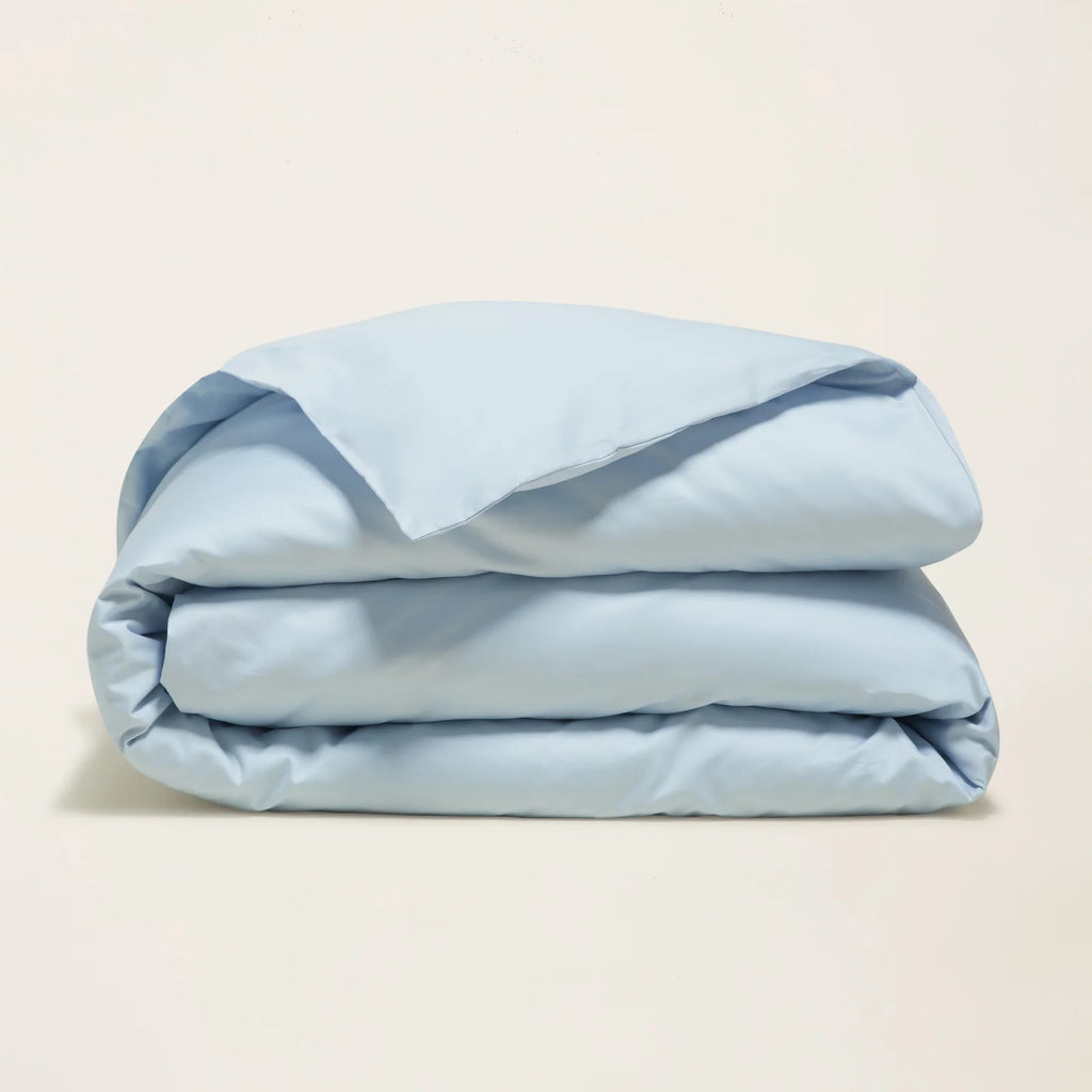 Australian Cotton Sateen Duvet Cover with 400 Thread Count, Corner Ties and Hidden Button Closure