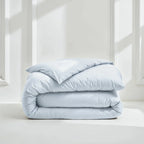 Australian Cotton Sateen Duvet Cover with 400 Thread Count, Corner Ties and Hidden Button Closure