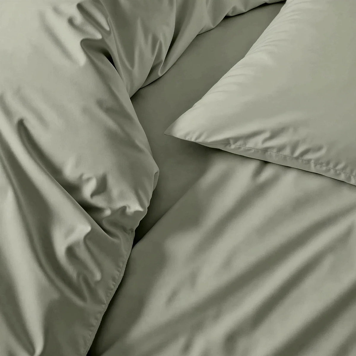 Australian Cotton Sateen Duvet Cover with 400 Thread Count, Corner Ties and Hidden Button Closure