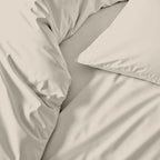 Australian Cotton Sateen Duvet Cover with 400 Thread Count, Corner Ties and Hidden Button Closure