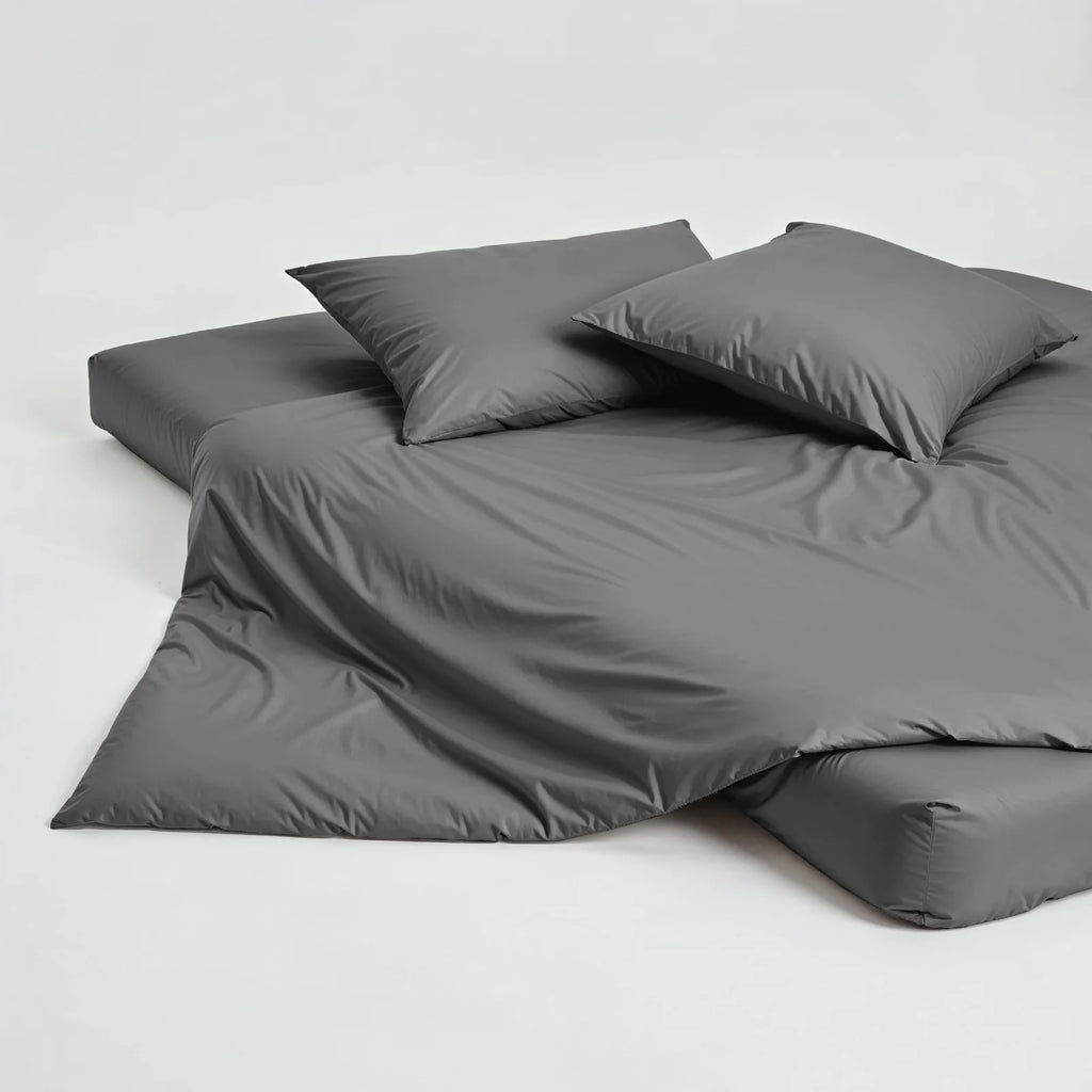 Australian Cotton Sateen Duvet Cover with 400 Thread Count, Corner Ties and Hidden Button Closure