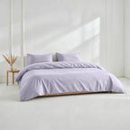 Australian Cotton Sateen Duvet Cover with 400 Thread Count, Corner Ties and Hidden Button Closure