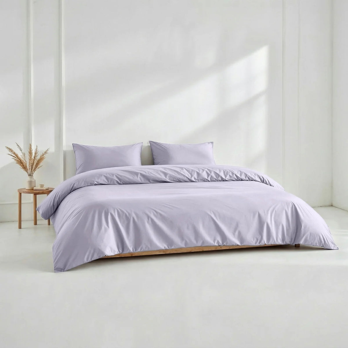 Australian Cotton Sateen Duvet Cover with 400 Thread Count, Corner Ties and Hidden Button Closure