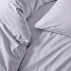 Australian Cotton Sateen Duvet Cover with 400 Thread Count, Corner Ties and Hidden Button Closure