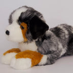 Australian Shepherd Stuffed Animal Plush Dog with Ultra Soft Merle Faux Fur and Weighted Paws, 57 cm Long