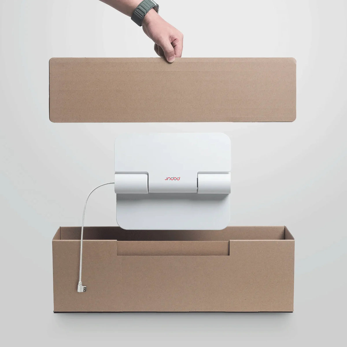 Automatic Trash Can Lid Replacement for X5 Waste Bin Bases with Hands-Free Odor-Sealing Operation