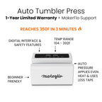Automatic Tumbler Heat Press with Even Pressure, Digital Controls, and Compact Design for Sublimation Projects
