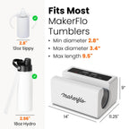 Automatic Tumbler Heat Press with Even Pressure, Digital Controls, and Compact Design for Sublimation Projects